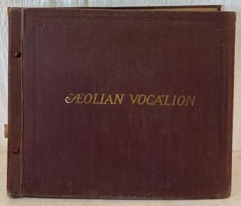 Vintage Record Book w/ Records