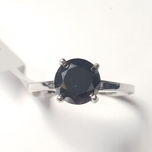 $2500 14K Black Diamond(1.3ct) Ring