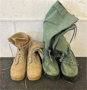 Extreme Cold Weather N-IB Boots Size Small And Vibram Combat Boots Size 9 Regular