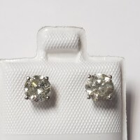 $7000 14K Diamond (1.1Ct,Si2-I1,G-H) Earrings