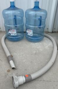 (2) American Maid 5 Gallon Water Jugs and Kirby Vacuum Hose