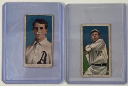 (2) 1909-1911 T206 Tobacco Cards (Authenticity Unverified)