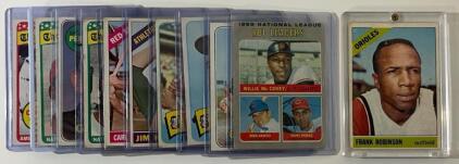 (11) 1960&rsquo;s MLB Stars Collectable Sports Cards Including Frank Robinson, Dave Johnson, Bob Gibson & More