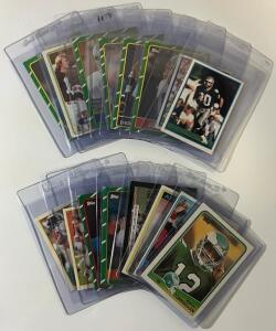 (17) 1980&rsquo;s NFL Stars Collectable Sports Cards Including Phil Simms, Ozzie Newsome, Steve Largent & More