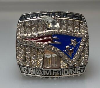 2017 New England Patriots Super Bowl World Champions Diamond Ring Size 11