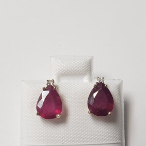 $1175 14K Ruby(1.2ct) Earrings