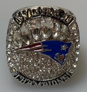 2018 New England Patriots Super Bowl World Champions Diamond Ring Size 11