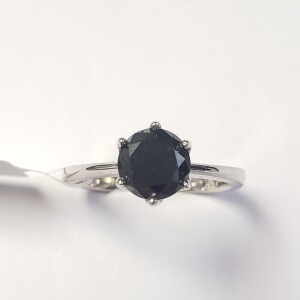 $1845 10K Black Diamond(1.2ct) Ring