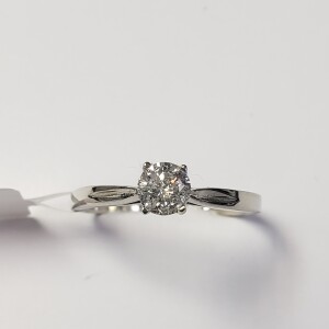 $1810 14K Diamond (0.3Ct,I2,G) Ring
