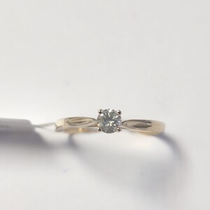 $1610 10K Diamond (0.18Ct,Si1,G) Ring