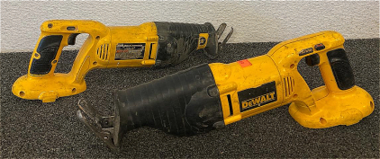 (2) DeWalt Reciprocating Saws Without Blades Or Batteries
