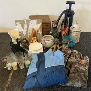 Rustic Home Decor, Outdoor Zip Up Jackets (L, XL), Coleman Quick Pump, Mcdonald&rsquo;s Flinstones Collab Collection Cups & Shotglasses