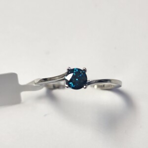 $1405 10K Blue Diamond (Treated)(0.32ct) Ring