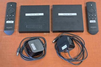 (2) Amazon Fire TV Streaming Device (1st Gen) w/ Wireless Remote [TV NOT INCLUDED]