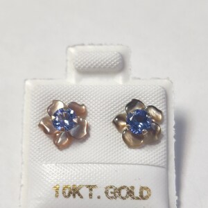 $200 10K Tanzanite 2In1 Earrings