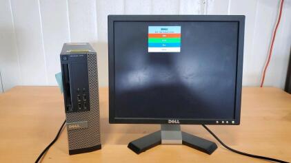Dell E178FPc 17-inch LCD Monitor and Dell OptiPlex Small Form Factor (SFF) Desktop Computer Tower