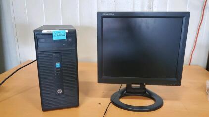 Princeton Brand LCD Computer Monitor 17" and HP 280 GI Tower