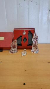 Lenox Millennium Nativity Christmas Lead Crystal Gift Set