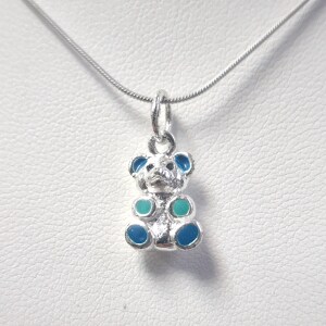 $70 Silver Bear 18" Necklace