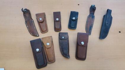(10) Leather Knife Sheath