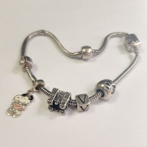 $340 Silver Pandora Style Bracelet