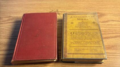 2 Antique Books (1) Poultry Production By William Adams Lippincott Second Edition 1916 (1) A Genealogy Of Morals By Fredrick Wilhelm Nietzsche Vol.10 1924