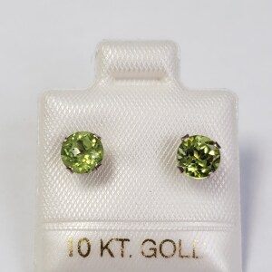 $200 10K Peridot(1.2ct) Earrings