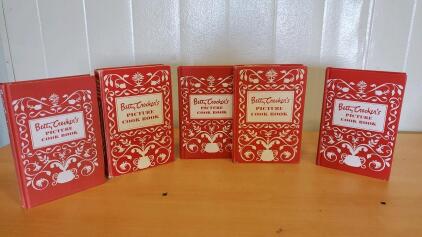 (5) Hard Back Betty Crocker Pitcure Cook Books