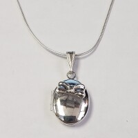 $70 Silver Locket 18" Necklace