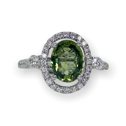 $9,655 Value, 18K GIA Rare Sapphire & Diamond Ring