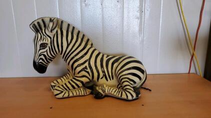 Large Ceramic Zebra