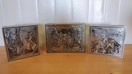 (3) Vintage Metal Tins
