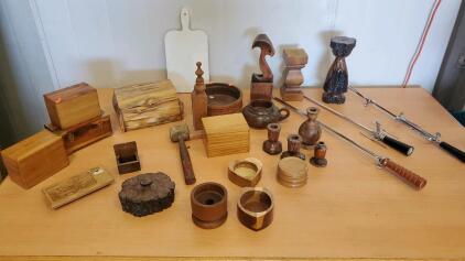 Collection Of Handcrafted Wood Home Decore and More