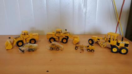 Vintage Payloaders Toys and John Deer Tractors