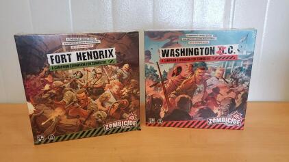 (2) Zombicide Games Fort Hendrix and Washington Z.C.