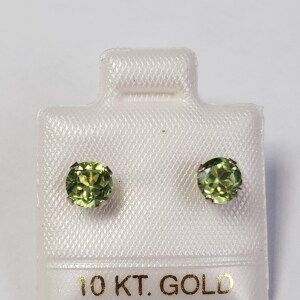 $200 10K Peridot(0.9ct) Earrings