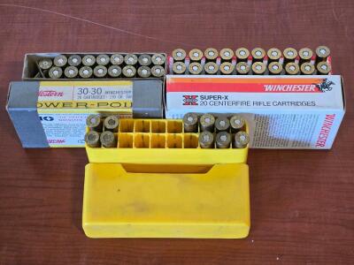 (2) Partial Boxes of .30-30 Winchester Super & (1) Full Box of .30-30 Winchester