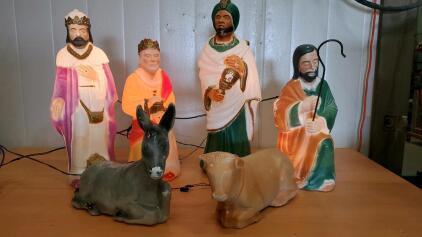 Vintage Outdoor Nativity Scene