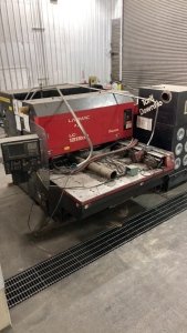 AMADA LC 1212 alpha II Pulsar Laser Cutting Machine with Chiller and Dust Collector