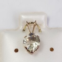 $200 10K Lemon Quartz(1ct) Pendant