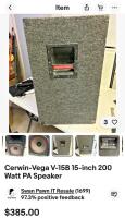Cerwin-Vega V-15E DJ Speaker Over $300 Value - 6