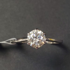 $1600 14K Moissanite(0.6ct) Ring