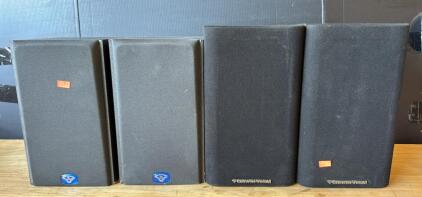CerwinVega Book Shelf Speaker Bundle (2) LS-5 Speakers (2)V-5M Speakers