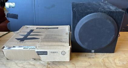 (1) Yamaha YST-SW012 Subwoofer (1) Wali Universal DVD Wall Mount