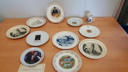 Vintage Commemorative Plate President John F. Kennedy and First Lady Jacqueline Kennedy And More
