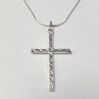 $160 Silver Cross 18" Necklace