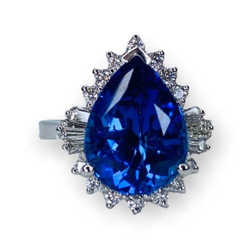 $8,987 Value, 14K Tanzanite & Diamond Ring