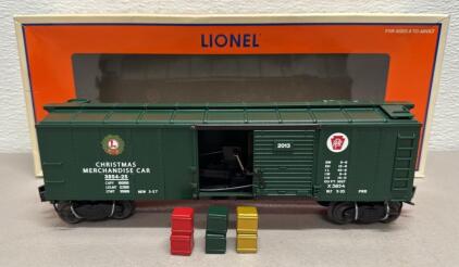 Lionel 3854 Christmas Merchandise Boxcar, 2013 Model, O Scale, MPN 6-27949