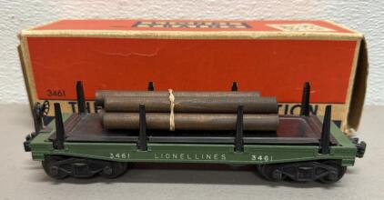 1949-1955 Lionel 3461 Automatic Lumber Car with Original Box