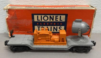 1949-1951 Lionel 6520 O Scale Searchlight Car with Original Box, Made in U.S.A.